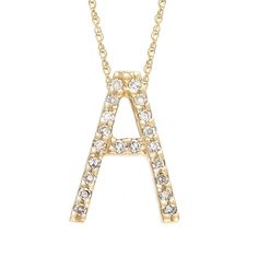 Birmingham Jewelry Item Number: BJA99111487 Women's Gold Necklace Gold Initial Single Pave Diamond Pendant Initial "A" Necklace With Diamonds 14K Gold Chain Included: 16" - 18" Adjustable Dimensions: 11.50mm approx. Diamond: 0.08ct approx. *The possibilities are not limited to the options in the dropdown. For pricing on further customizations & special options, please call: 1-586-939-5100 Initial A Necklace, Necklace With Diamonds, Initial A, Diamond Initial Necklace, Vs1 Diamond, Initial Pendant Necklace, 14k Gold Necklace, Gold Necklace Women, Gold Initial