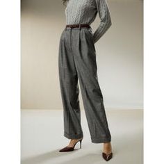 Flannel Suit, Camisole Set, Wide Trousers, Fall Winter Wardrobe, Silk Knit, Wool Flannel, Suit Trousers, Styl Boho, Pantalon Large