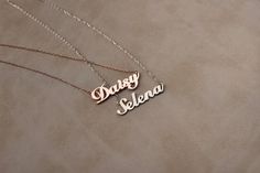 You can customize this personalized name jewelry with a name/ word of your choice. All our personalized name necklaces are suitable for all kinds of clothing and add a great sparkle to your wardrobe. Each sterling silver necklace is made to order, which gives our pieces a unique meaning that is specific and special to you. We offer many alternatives to create a unique outlook for yourself. This gorgeous personalized name necklace perfect gift for you and your loved one. ♥ Dream it..We'll make it Customizable Nameplate Charm Necklaces For Personalized Gift, Nameplate Charm Necklace For Personalized Gift, Personalized Nameplate Charm Necklaces As A Gift, Personalized Nameplate Necklace With Custom Text, Personalized Nameplate Charm Necklace, Custom Name Letter Necklace For Birthday Gift, Custom Name Letter Necklace For Birthday, Custom Text Nameplate Necklace For Gift, Personalized Custom Name Necklace