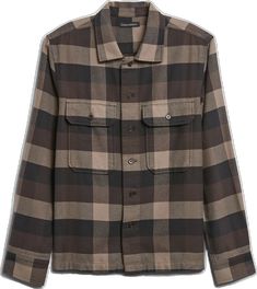 Classic Button-up Flannel Shirt For Fall, Fall Plaid Cotton Shacket, Long Sleeve Shacket With Welt Pockets For Fall, Long Sleeve Flannel Shirt With Pockets For Fall, Fall Long Sleeve Flannel Shirt With Pockets, Long-sleeved Flannel Shacket With Pockets, Relaxed Fit Shacket For Casual Wear In Fall, Flannel Shacket With Pockets And Long Sleeves, Flannel Shacket With Pockets