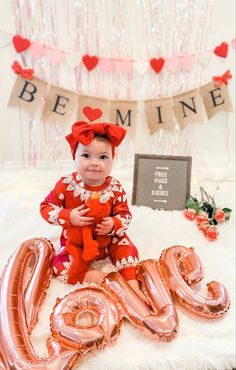 14+ Super Cute Baby Valentines Day Pictures You’ll Totally Love – My Motherhood Made Easy Valentine Pics For Kids, Valentines Diy Baby Photoshoot, February Baby Pictures Ideas, Valentines Day Infant Photos, 10 Month Old Valentines Day Pictures, Diy Newborn Valentines Photo Shoot, Valentines Family Pictures Photo Shoot