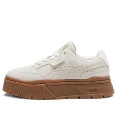 (WMNS) PUMA Mayze Stack 'Soft Winter - Warm White Gum' 393065-01 Soft Winter, Stylish Sneakers, Warm Winter, Warm White, Perfect Pair, Your Perfect, Gum, Sneakers, White