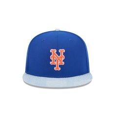 The New York Mets Patch Denim 59FIFTY Fitted Cap features an embroidered Mets Cooperstown logo at the front panels with a matching MLB Batterman logo at the rear, a patch denim visor, and gray undervisor. Blue Snapback Hat With Logo Patch For Sports, Blue Fitted Hat With Logo Patch And Flat Bill, Sporty Fitted Hat With Logo Patch And Flat Bill, Baseball Season Fitted Hat With Letter Patch, Blue Sports Fitted Hat With Logo Patch, Blue Collegiate Fitted Hat For Streetwear, Blue Snapback Hat With Logo For Baseball Season, Blue Throwback Snapback Baseball Cap, Blue Snapback Hat With Logo Patch