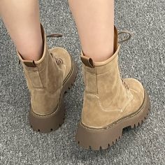 Advbridge women boots new luxury boots women chunky platform shoes College Girls black platform boots Lolita Shoes chelsea ankle boot Chunky Platform Shoes, Beige Boots, Luxury Boots, Black Platform Boots, Fur Shoes, Womens Stilettos, Chelsea Ankle Boots, Beige Shoes, Platform Ankle Boots