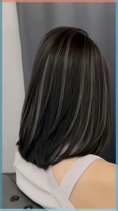 The long bob, aptly nicknamed the lob, is taking the world of hair trends by storm, offering all the structure and chic style of the classic bob with much more versatility. And let’s not forget Bob Hairstyle Color Ideas, Black Hair Gray Highlights, Very Subtle Highlights Brunettes, Two Hair Color Ideas, Brown Frosted Hair, Hairstyle Trends 2024, Bob Haircut With Highlights, Dying Hair Ideas, Colored Hair Styles