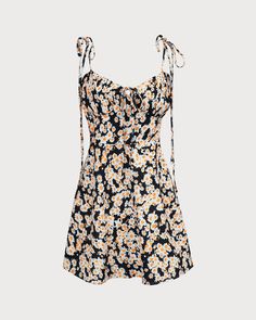 Details:- Occasion: Vacation- Style: beach- Season: Spring, Summer- Back Neckline: Strap- Fabric Stretch: No Stretch- Waist: Natural Waisted- Sleeve Length: Sleeveless- Sleeve Type: Sleeveless- Pattern Type: Floral- Embellishment: Ruched, Tie- Neckline: Sweetheart Neck- Dresses Length: Mini- Dress Type: Sheath dress- Silhouette: A-Line- Fabric: Polyester 100.0%- Lining: Polyester 100.0%- Material: Worsted wovenFabric:This Black Mini Dress is made of Polyester. Polyester is an artificial fiber that feels soft, looks lustrous, and dries fast. It's also durable, with good resistance to wrinkles, stains, and sunlight.
Description:Crafted with meticulous attention to detail, this floral mini dress boasts a sleek silhouette that effortlessly accentuates your curves. Its elegant black hue sets th Sweetheart Neck Dresses, Slip Mini Dress, Floral Embellishment, Black Mini Dress, Vacation Style, Dress Silhouette, Sweetheart Neck, Floral Mini Dress, Types Of Dresses