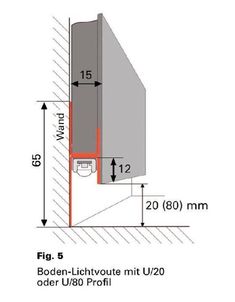 an image of a door frame with measurements for the bottom and side section, showing the width