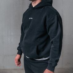 Stone washed luxury cotton / polyester blend constructed with a fleece liner that delivers an insanely soft feel. The hoodies are designed to be oversized. Size down if you don't want an oversized fit Preshrunk to minimize shrinkage Due to the washing process each hoodie has a 1 of 1 unique washed finish Ribbing on neck, cuff and hem Male model height is 5'11" and 210 lbs wearing size Large Female model height is 5'3" and 142 lbs wearing size X-Small Black Washed Sweatshirt For Loungewear, Black Hoodie With Double-lined Hood And Relaxed Fit, Black Washed Hoodie For Fall, Comfortable Black Hoodie With Relaxed Fit, Comfortable Black Relaxed Fit Hoodie, Washed Black Streetwear Hoodie With Adjustable Hood, Washed Black Hoodie With Adjustable Hood For Streetwear, Black Washed Hooded Hoodie, Washed Black Relaxed Fit Hoodie For Loungewear