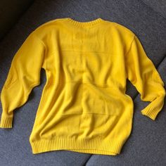 Vintage yellow knitted pullover jumper. Condition : very good! No tags. Color : yellow. Measurements: Length: 68cm Sleeves: 49cm Chest: 52cm Shipping worldwide! Order handling time 1-3 working days. Shipping via post 1-30 working days. If you have any questions - feel free to ask! Casual Yellow Crew Neck Cardigan, Yellow Crew Neck Casual Sweater, Yellow Casual Crew Neck Sweater, Casual Yellow Crew Neck Sweater, Oversized Knitted Yellow Top, Oversized Yellow Knitted Tops, Yellow Knitted Crew Neck Sweater, Yellow Knitted Crew Neck Top, Yellow Oversized Knitted Top