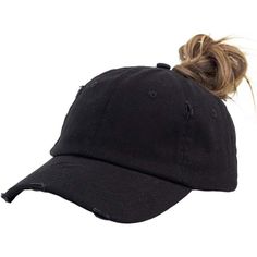 Classic Distressed Retro Washed - High Ponytail Bun Baseball , The Baseball Cap Has A Ponytail Hole In The Back, Great For Tying Messy Hair Into A High Ponytail. Amazing Gift For Dog Lover, Mom/Grandma Gift. Features - Unstructured, Pre-Curved Visor. 6 Panel Structure. 6 Embroidered Eyelets. A New Elevated Take On The Classic Baseball Cap. Premium Fabric, A Hint Of Stretch, And A Soft Feel Bring Both Luxury And Comfort To Your Day. High Quality Material - 70% Polyester 30% Cottonpigment Till Low Distressed Black Cotton Hat, Black Distressed Cotton Hat, Black Distressed Adjustable Hat, Black Adjustable Distressed Hat, Black Distressed Adjustable Baseball Cap, Adjustable Distressed Black Baseball Cap, Distressed Black Hat For Summer, Black Distressed Hat For Summer, Trendy Distressed Black Baseball Cap