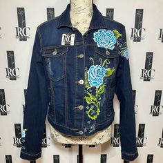 Custom Hand Painted Denim Jacket for Women in size Small.  New Collection for Denim Jackets with a pop of color and moder looks, can be used over and shirt, hoodie, dress and great for any season. Made by Rubi Hooded Dark Wash Denim Jacket For Spring, Trendy Hooded Blue Denim Jacket, Casual Hooded Denim Jacket For Spring, Trendy Blue Hooded Denim Jacket, Trendy Hooded Denim Jacket For Spring, Hooded Dark Wash Outerwear For Spring, Casual Blue Outerwear For Spring, Hand Painted Denim, Hand Painted Denim Jacket