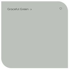 a gray square with the words graeful green on it