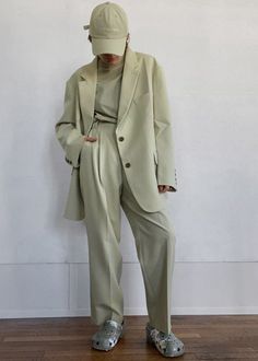 Bea Suit Pants - Melon Pants The Frankie Shop Pastel Suit, Color Melon, Leather Midi Dress, The Frankie Shop, Suiting Fabric, Frankie Shop, Roll Neck Sweater, White Shirt Dress, Suit Pants