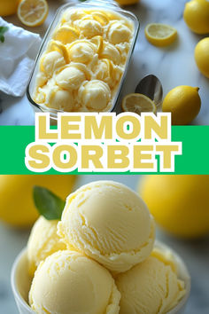 Refreshing Lemon Sorbet Recipe – Easy and Homemade How To Make Lemon Ice Cream, Making Sorbet Without Ice Cream Maker, Lemon Popsicles Recipes, Easy Lemon Sorbet, Lime Sorbet Recipe Ice Cream Maker, Lemon Sorbet Without Ice Cream Maker, Home Made Sorbet Recipes, Diy Sherbert, Sorbet Recipes Without Ice Cream Maker