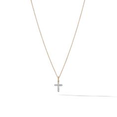 David Yurman Small Cross Cable Collectable 16-18 Adjustable Necklace With",diamonds =.08tw White Diamond Cross Pendant With Single Cut Diamonds, Diamond White Jewelry With Single Cut Cross Pendant, Diamond White Jewelry With Single Cut Diamonds Cross Pendant, Diamond White Single Cut Cross Pendant Jewelry, Luxury Diamond Cross Pendant Necklace, Luxury Cross Pendant Diamond Necklace, Yellow Gold Sterling Silver Necklace With Pave Setting, 14k White Gold Necklaces With Pave Setting, White Gold 14k Pave Setting Necklace