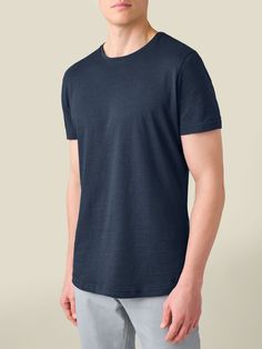 Our most sophisticated T-Shirt is meticulously crafted from an exclusive cashmere-cotton blend sourced from a prestigious mill in Lombardia, Italy. The combination of 85% extra-long cotton and 15% cashmere embodies the finest qualities of both natural fibres. Indulge in the softness and warmth of cashmere while revelling in the comfort and breathability of cotton. The unique mélange yarn imparts a distinctive three-dimensional effect, resulting in an opulent finish.    Designed as a versatile pi Elegant Drapes, Natural Fibres, Cashmere Wool, Casual Elegance, Cotton Silk, Extra Long, Cotton Linen, Three Dimensional, Timeless Fashion