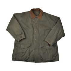 Description Vintage Workwear Field Jacket - Khaki, XL. Gear up for the outdoors with this rugged Vintage Workwear Field Jacket in classic khaki. Featuring corduroy trimming and a removable lining, this jacket combines durability and style, perfect for any adventure. Key Features: Condition: Excellent vintage condition with authentic wear with missing button on cuff as shown in images Material: Durable cotton fabric Size on Label: XL Features: Corduroy collar Measurements: Length: 85 cm Chest (Pi Rugged Outerwear With Pockets For Outdoor Work, Rugged Outdoor Work Outerwear With Pockets, Rugged Long Sleeve Utility Jacket For Outdoor Work, Utility Outerwear With Corduroy Collar For Outdoor, Rugged Long Sleeve Khaki Utility Jacket, Rugged Khaki Long Sleeve Utility Jacket, Rugged Long Sleeve Utility Jacket For Hunting, Rugged Cotton Outerwear For Hunting, Rugged Cotton Hunting Outerwear