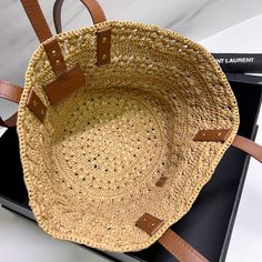 Size: 38cm*20cm*21cm OR 48cm*30cm*26cm It comes with Dust box, Care manual, Tag, and Paper bag. Luxury Large Capacity Rectangular Straw Bag, Luxury Large Capacity Straw Bag For Daily Use, Luxury Large Capacity Straw Bag For Shopping, Luxury Large Capacity Straw Tote Bag, Luxury Large-capacity Beige Straw Bag, Luxury Large Capacity Straw Bag With Double Handles, Luxury Straw Bag With Large Capacity And Double Handle, Luxury Large Capacity Straw Shopping Bag, Luxury Large Capacity Beige Straw Bag