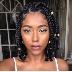 Trendy We Fryzurach, Cabello Afro Natural, Bob Braids Hairstyles, Medium Box Braids, Short Box Braids Hairstyles, Big Box Braids, Blonde Box Braids, Short Box Braids, Short Braids