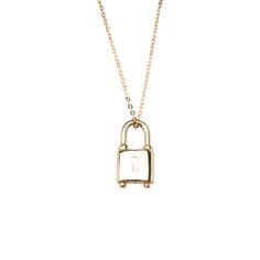 14k Keyhole Lock Necklace – RG Lock Charm Necklace, Minimalist Silver Ring, Lock Jewelry, Diamond Signet Ring, Gold Starburst, Stackable Rings Silver, Necklace With Pendant, Lock Necklace, Daisy Necklace