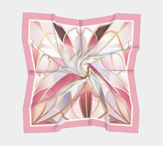 Step into a world of delicate luxury with our Rose Quartz Art Deco Silk Scarf, crafted from 100% pure silk. Featuring soft pink tones and an elegant Art Deco pattern, this scarf is the epitome of grace and sophistication. Ideal for enhancing any ensemble with a touch of refined beauty. Shop this must-have accessory today! Step into the world of timeless elegance with our Jewels of Art Deco Silk Scarves Collection, where luxury meets versatility in a symphony of design. Each scarf in our collecti Chic Pink Silk Scarf For Formal Occasions, Pink Floral Print Silk Scarf, Luxury Pink Silk Scarf For Formal Occasions, Pink Luxury Silk Scarf, Pink Feminine Silk Scarf, Elegant Pink Silk Scarf For Formal Occasions, Chic Pink Satin Silk Scarf, Rose Quartz Art, Mystic Moon