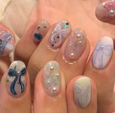 Cool Girl Nails, Nails Kpop, Belle Nails, Uñas Aesthetic, Aesthetic Nail, Acrylic Nail Shapes, Pinterest Nails, Girl Nails, Really Cute Nails