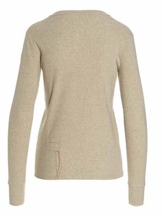 Henley 'Coralie' ribbed cotton blend sweater featuring a crewneck with buttons and long sleevesGender: WomenMaterial: 68% COTTON 29% LINEN 3% ELASTANEColor: BeigeMade in: ImportedProduct ID: CORALIEGRZ*Import tax/duty will be calculated at checkout (If applicable) Barbour Steve Mcqueen, Classic Trousers, Henley Sweater, Pleats Please Issey Miyake, Steve Mcqueen, Top Designer Brands, Beige Sweater, Yoga Wear, High End Fashion