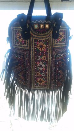 Bohemian Hand-stitched Tote Shoulder Bag, Bohemian Hand-stitched Bags, Bohemian Hand-stitched Satchel For Daily Use, Multicolor Folk Style Shoulder Bag For Festivals, Black Bohemian Hobo Bag, Folk Style Multicolor Shoulder Bag For Festival, Festival Tote Shoulder Bag With Hand-stitched Details, Bohemian Black Shoulder Bag For Festivals, Black Bohemian Shoulder Bag For Festivals