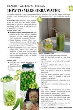 Wellness Girl Aesthetic, Green Juice Aesthetic, How To Make Okra, Green Juice Girl, Okra Benefits, Okra Water, Juice Aesthetic, Wellness Girl