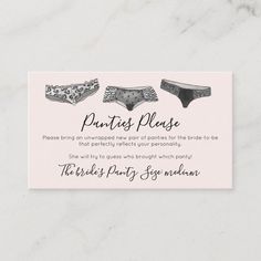 Watercolor Lace Lingerie Panty Game Bridal Shower 100 cards Size: 3.5" x 2". Color: Matte. Gender: unisex. Age Group: adult. Panty Party, Bachelorette Party Planning, Lingerie Shower, Lingerie Party, Text Layout, Wedding Lingerie, Lace Lingerie, Bridal Lingerie, Bridal Shower Games