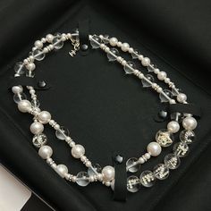 Chanel Necklace. From Season 19k. Brand New, Never Worn. I Think It’s Called “Flora On Ice”. It Is A Runway Piece And Is Rare To See! It Was Seen In Cara Delevingne In The Chanel Runway Show. Authentic! Free Authentication From Poshmark On Items Over $500. Comes With The Original Tag And Box. Purchased From Chanel Boutique In Nordstrom In Portland, Or. Please See All Photos And Videos. No Returns Or Exchanges. Thanks! Classic White Jewelry For Evening, Classic White Crystal Necklace, Luxury White Necklace For Evening, White Luxury Necklace For Evening, Fine Jewelry White Round Bead Necklaces, Exquisite White Evening Jewelry, Luxury White Necklaces, White Fine Jewelry Necklace For Evening, White Clavicle Chain Necklace For Evening