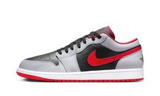 Air Jordan 1 Low 553558 060 Air Jordan 1 Low Black, Grey Jordans, Black Cement, Cement Gray, Stadium Goods, Air Jordan 1 Low, Jordan 1 Low, Grey Shoes, Air Jordan 1