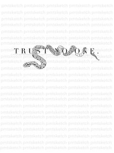 a black and white photo with the words trust on it in cursive font