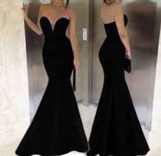 Fabulous Black Off The Shoulder Floor Length Mermaid Dress VC40502MN Evening Dress Long, Mermaid Evening Dress, Strapless Prom Dress, Belle Silhouette, Mermaid Evening Gown, Sweetheart Prom Dress, Black Prom, Black Prom Dress, Satin Prom Dress