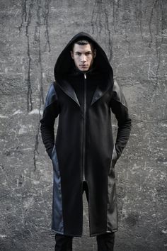 Black Mamba Jacket avantgarde-street Men Fashion-black Men Clothing-unique Men Fashion-dystopian-cyberpunk-futuristic Clothing-black Style - Etsy Cyberpunk Black Streetwear Outerwear, Black Cyberpunk Outerwear For Streetwear, Gothic Black Outerwear With Zipper Closure, Black Gothic Outerwear With Zipper Closure, Black Hooded Cyberpunk Outerwear, Futuristic Black Outerwear For Streetwear, Cyberpunk Fitted Outerwear For Streetwear, Black Zipper Closure Outerwear For Alternative Fashion, Black Punk Style Long Coat