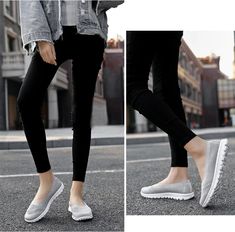 Casual Slip-resistant Walking Shoes For Light Exercise, Casual Stretch Slip-on Sneakers With Cushioned Footbed, Casual Stretch Sneakers With Non-slip Soles, Casual Breathable Stretch Slip-on Sneakers, Slip-on Slip-resistant Walking Shoes For Spring, Spring Slip-on Slip-resistant Walking Shoes, Comfortable Gray Slip-on Sneakers, Breathable Low-top Slip-ons For Spring, Comfortable Slip-on Sneakers For Light Exercise, Slip-resistant