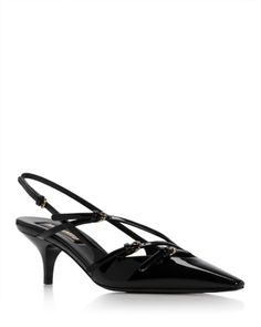 Miu Miu Women's Calzature Donna Pointed Toe Slingback High Heel Sandals Elegant Miu Miu Slingback Pumps With Pointed Toe, Miu Miu Ankle Strap Slingback Pumps For Evening, Miu Miu Leather Slingback Pumps For Evening, Elegant Miu Miu Ankle Strap Slingback Pumps, Chic Miu Miu Slingback Pumps With Heel Strap, Elegant Miu Miu Leather Slingback Pumps, Miu Miu Slingback Heels With Heel Strap, Miu Miu Slingback Heels For Formal Occasions, Evening Slingback Pumps With Straps