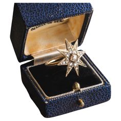 This exceptional piece is an original Georgian brooch circa 1813 that we have transformed into a stunning cocktail ring. The Star Ring features 19 Old Cut diamonds and a new round 9ct gold band. Celestial symbols were prominent in Georgian jewellery, as the late 18th Century was a time of great astronomical discovery. The Diamond Star ring exemplifies our timeless fascination with the firmament. Ring size US 5.5 Celestial Symbols, The Firmament, Georgian Jewelry, Vintage Fans, Vintage Star, Diamond Star, Star Ring, Cocktail Ring, Cocktail Rings