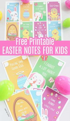 free printable easter notes for kids