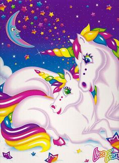 an image of two unicorns in the sky