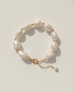 Viviana Pearl Bracelet - Midori Jewelry Co. - Bracelets Pearl Beaded Bracelet, Bangles Jewelry Designs, Bangles Jewelry, Sensitive Ears, Baroque Pearls, Jewelry Designs, Pearl Bracelet, Pearl Beads, Bracelet Making