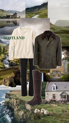 Scotland travel, scotland outfit idea, scottish highlands, Scotland aesthetic, outlander, english countryside, english countryside aesthetic, cottage core, travel scotland, amazon afffilate links, scotland mood board English Countryside Fashion, English Countryside Aesthetic, Scotland Outfit, Countryside Outfit, Scotland Aesthetic, Countryside Fashion, Aesthetic Cottage Core, British Country Style, Countryside Aesthetic