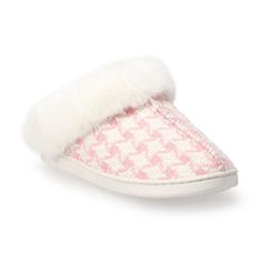 Take coziness to the next level with the women's Allis faux fur cuff clog slippers from LC Lauren Conrad. Take coziness to the next level with the women's Allis faux fur cuff clog slippers from LC Lauren Conrad. FEATURES Soft faux fur cuff for a fun and stylish accent Easy slip-on designDETAILS Polyester faux fur upper Textile lining TPR outsole Almond toe Slip-on Spot clean Imported Size: Xxl. Color: Pink Houndsto. Gender: female. Age Group: adult. Winter Faux Fur Slippers With Scuffs, Winter Faux Fur Slip-on Slippers, Winter Slippers With Plush Lining And Faux Fur, Winter Faux Fur Lined Slippers, Cozy Faux Fur Winter Slippers, Faux Fur Slippers With Round Toe For Winter, Faux Fur Round Toe Slippers For Winter, Faux Fur Round Toe Winter Slippers, Comfortable Winter Slippers With Faux Fur Trim