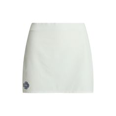 Designed for superior comfort and mobility this performance-driven skort is crafted with moisture-wicking fabric featuring refined stretch properties. It’s finished with an “RLX” golf ball logo at the hem. White Golf Skort For Spring, Functional Go-dry Tennis Skirt, Functional Tennis Skirt With Go-dry Technology, Fitted Solid Color Skort For Golf, Sporty Fitted Tennis Skirt For Golf, Classic White Stretch Skort, Classic White Skort, Classic White Short Skort, Fitted Athleisure Skort For Golf