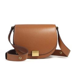 ProductﾠInformation:Bag shape: saddle shapeOpening method: lockBag internal structure: zipper pocket, ID bagPattern: plainProcessing methods: soft surfaceHardness: medium to hardCarrying parts: soft handleOuter bag type: digging bag Women Crossbody Bag, Leather Saddle Bags, Messenger Handbags, Hardware Gold, Designer Crossbody Bags, Hand Mirror, Saddle Bag, Types Of Bag, Leather Messenger