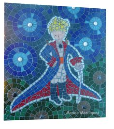 Le Petit Prince. El Principito. Little Prince Mosaic! Mosaics Art, Mosaic Portrait, Mosaic Art Projects, Blue Mosaic, Dark Side Of The Moon, Free Web Hosting, Little Prince, Cartoon Images