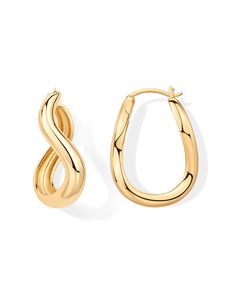 PRICES MAY VARY. Enhance your daily fashion with our chunky wavy hoop earrings. Ideal for every setting, these earrings showcase a distinctive wavy design, measuring 31mm in length, and 13mm in width. They offer a blend of whimsy and elegance, perfect for adding a sophisticated flair to a casual outfit. Our earrings are not just about style; they're also about comfort and safety. With sterling silver posts and an 18k yellow gold plating, they ensure a long-lasting finish that's 100% nickel-free, Wavy Design, Statement Hoop Earrings, Chunky Earrings, Hoops Earrings, Jewelry Images, Sustainable Jewelry, Jewelry Earrings Hoops, Everyday Jewelry, Tassel Earrings