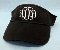 We are coming out with more designs for the visors and hats and and custom orders are always welcome. Visor Specs: 100% cotton twill Pre-curved visor Velcor Closure Please include in the Note to Precision Engraving box at checkout the following info: 1) 3 letters for print Supply your letters for print in the following format: 1. 1st letter of the first name 2. 1st Letter of the last name 3. 1st Letter of the middle name Monogram will be printed in the following format: first name - LAST NAME - Ladies Wedding Hats, Monogram Hat, Golf Visor, Womens Visor, Ring Bearer Gifts, Monogram Hats, Personalized Hats, Wedding Hat, Wedding Hats