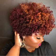 Dyed Short Natural Hair, Curly Hairstyles For Medium Hair, Easy Curly Hairstyles, Cabelo Black, Tapered Afro, Curly Hairstyles For Black Women, Short Natural Hair, Tapered Natural Hair, Natural Hair Cuts