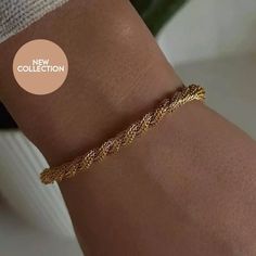 --LosAngelesMinimalist-- 18K Gold Filled Rope Chain Bracelet, Gift For Her, Chain Bracelet, Summer Jewelry, Dainty Bracelet, Minimalist Bracelet, Bracelets For Women The rope chain bracelet will be the perfect fit as a gift or for daily use. Bracelet length is 6.7 inches. Material: High Quality Stainless Steel, 18K Gold, Fresh Water Pearl Finish: 18K Gold Filled We craft our jewelry with a passion for customer satisfaction. Most of our products are crafted by order. Stainless steel products are Handmade Chain Bracelet For Everyday, Handmade Everyday Chain Bracelet, Minimalist Gold Braided Bracelet For Friendship, Handmade Gold Braided Bracelet For Everyday, Trendy Gold Braided Bracelets As Gift, Gold Minimalist Braided Bracelet For Friendship, Trendy Gold Braided Bracelets For Gift, Trendy Gold Braided Bracelets Perfect For Gifts, Everyday Handmade Gold Chain Bracelet